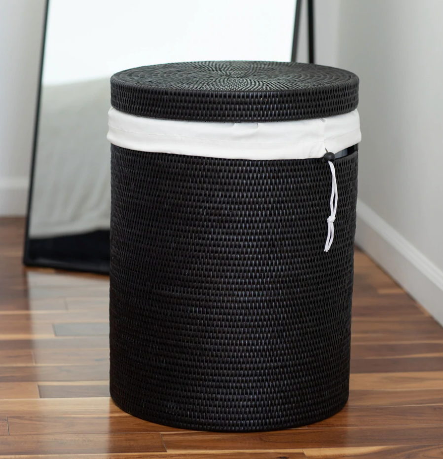 Round Rattan Hamper - Thumbnail 2