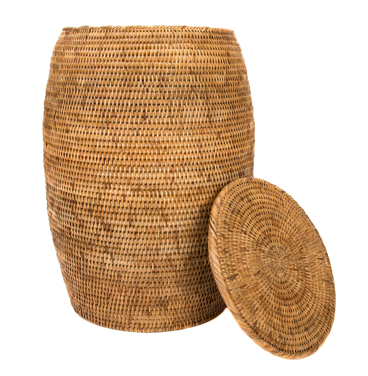 Rattan Hamper with Lid - Thumbnail 2