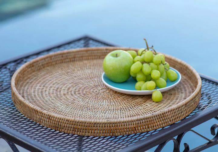 Round Rattan Tray (4 Sizes)