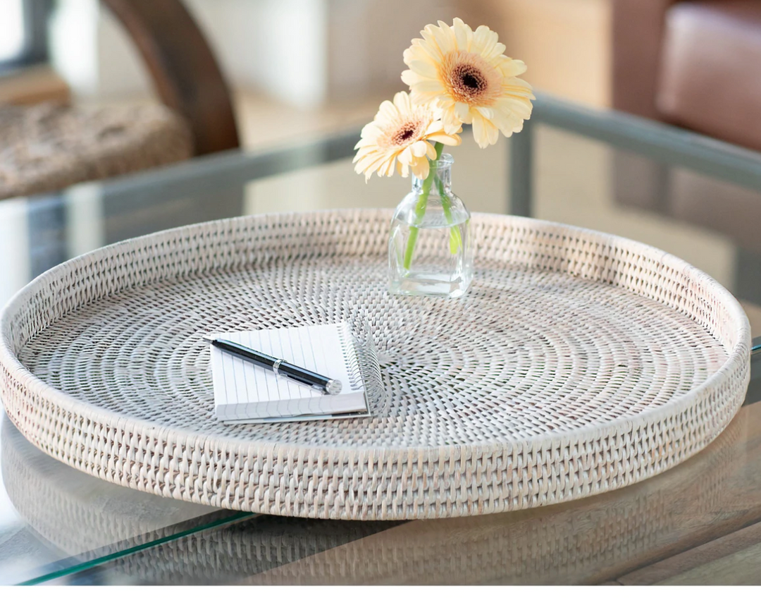 Round Rattan Tray (4 Sizes)