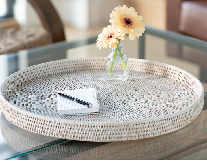Round Rattan Tray (6 Sizes)