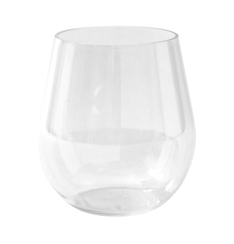 Acrylic 18.5oz Stemless Wine Glass in Crystal Clear - 1 Each