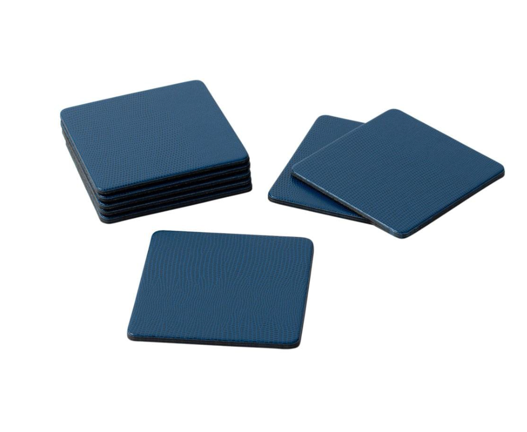 Square Lizard-Skin Coaster