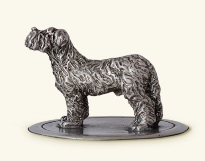 Glass Cookie Jar with Dog Finial by Match Pewter