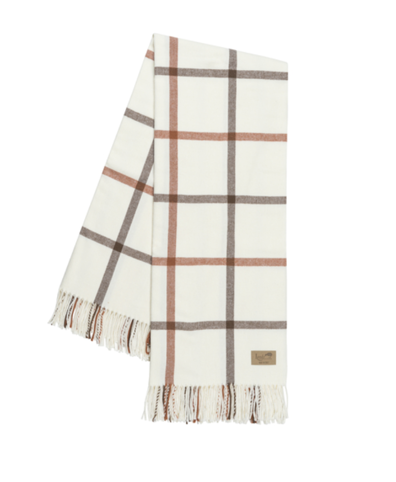 Tattersall Plaid Italian Throw Blanket - Thumbnail 5