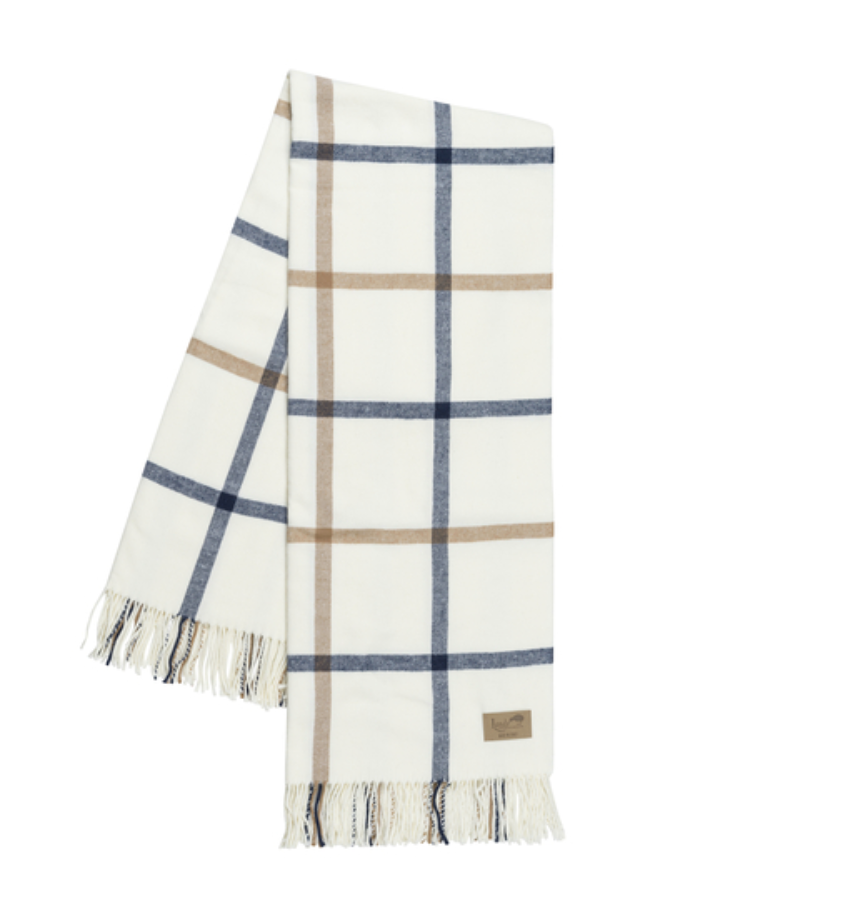Tattersall Plaid Italian Throw Blanket - Thumbnail 4