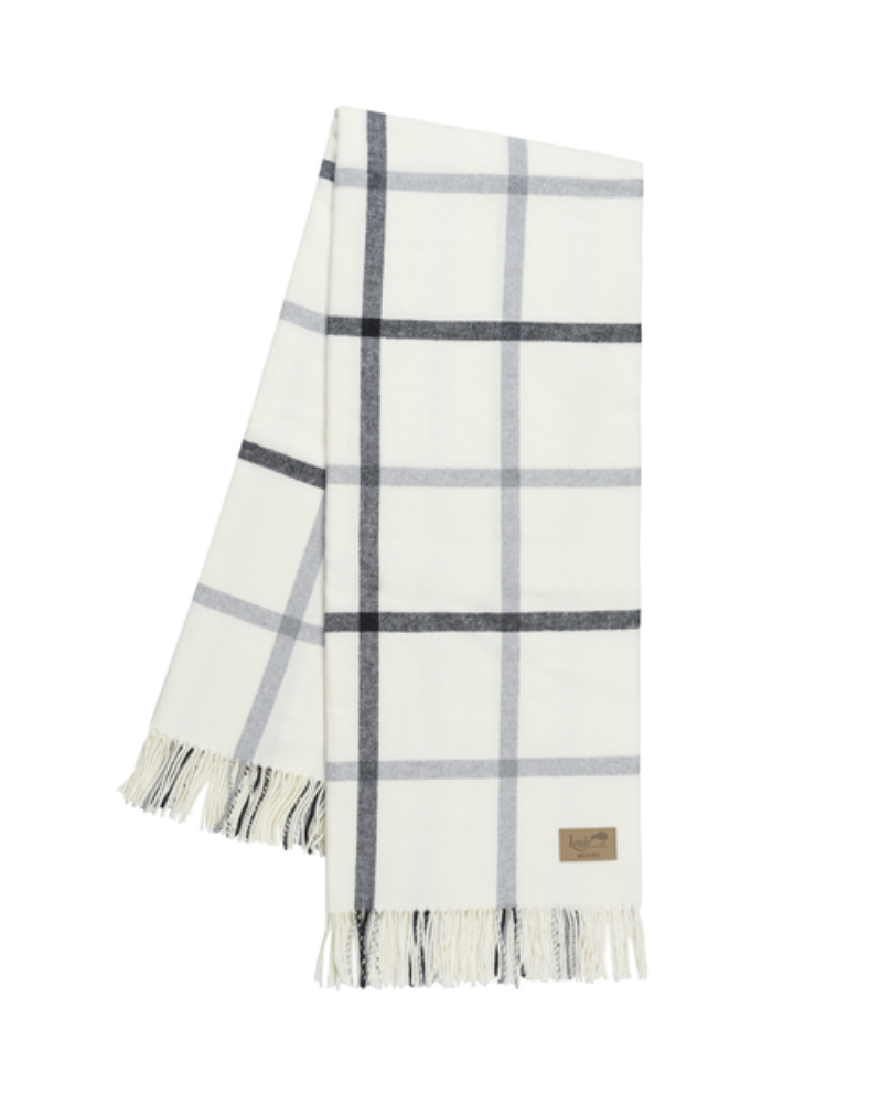 Tattersall Plaid Italian Throw Blanket