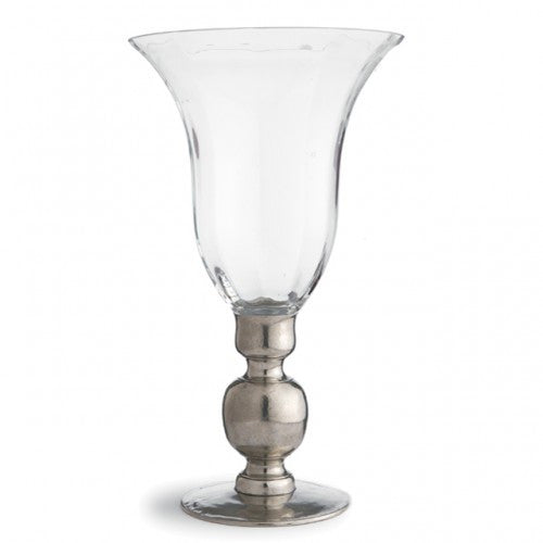 Giovanna Vase with Pewter Stem (Arte Italica)