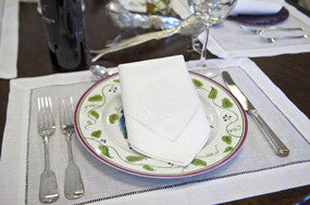 Fine Linen Hemstitched Napkins