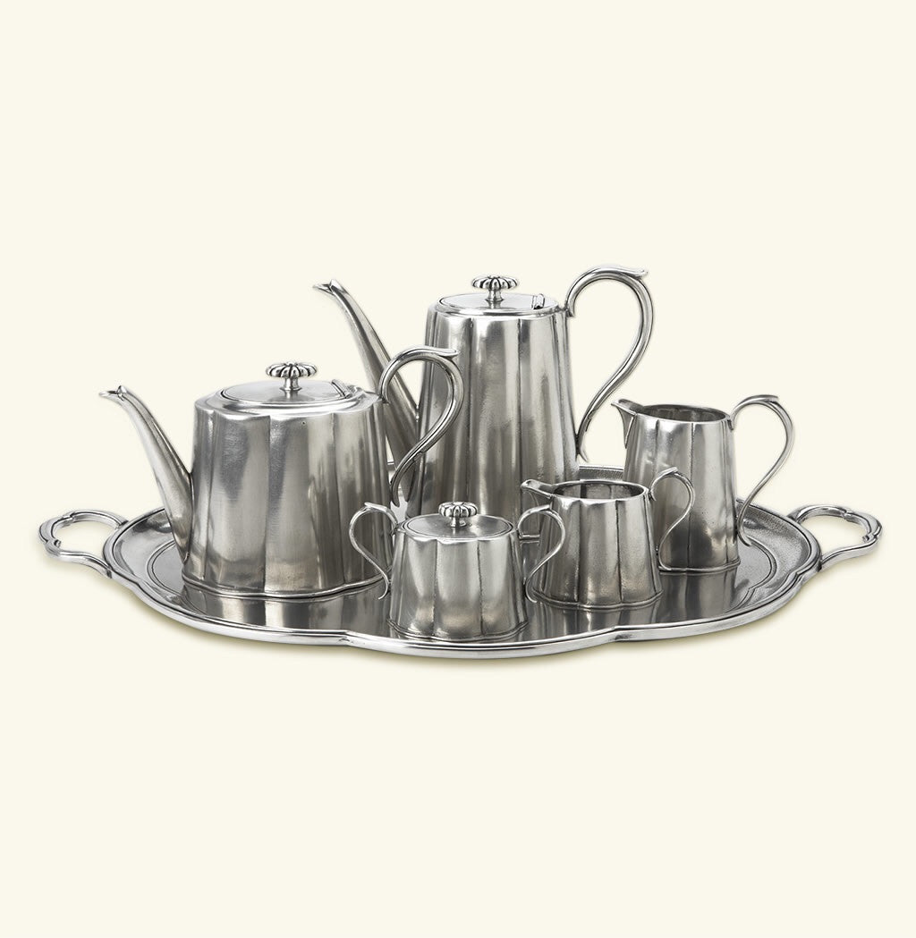 Scalloped Britannia Tray (Match Pewter)