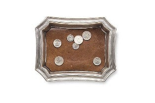 Pocket Change Tray with Leather Insert from Match